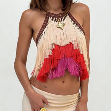 Load image into Gallery viewer, Boho Crochet Halter Top