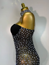 Load image into Gallery viewer, Luxury Rhinestones Sexy Transparent Mesh Maxi Long Dress