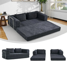 Load image into Gallery viewer, 5-in-1 Convertible Folding Sofa Bed