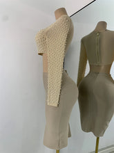 Load image into Gallery viewer, Long Sleeve Beading Top Skirt Set