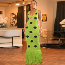 Load image into Gallery viewer, See Through Knitted Maxi Dress