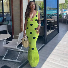 Load image into Gallery viewer, See Through Knitted Maxi Dress