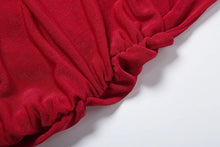 Load image into Gallery viewer, Velvet Tassel Hem Dress