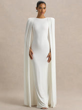 Load image into Gallery viewer, Cape Sleeve Sexy Maxi Dress