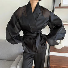 Load image into Gallery viewer, Casual Black Mesh See Through