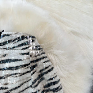 Leopard Print PU Leather Skirt