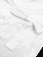 Load image into Gallery viewer, White Satin 2 Piece Set