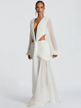 Load image into Gallery viewer, Long Sleeve Sexy Maxi Dress