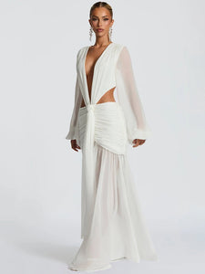 Long Sleeve Sexy Maxi Dress