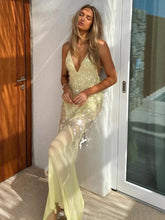 Load image into Gallery viewer, Sexy Deep V-neck Sequin Sling Mermaid Dress