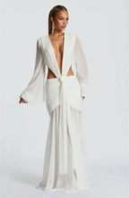 Load image into Gallery viewer, Long Sleeve Sexy Maxi Dress