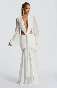 Long Sleeve Sexy Maxi Dress