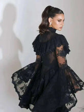 Load image into Gallery viewer, ruffled lace dress