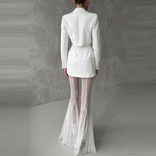 Load image into Gallery viewer, See Through Mesh Flare Pants
