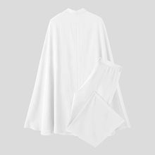 Load image into Gallery viewer, Men Sets Solid Color Lapel Long Sleeve Long Style