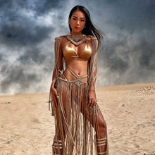Load image into Gallery viewer, Bikini Cover Up Hand Crochet Set
