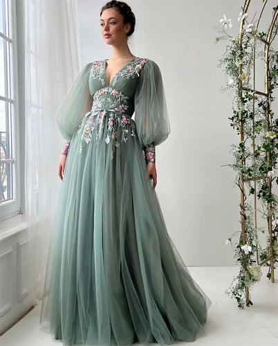 Floor-Length Evening Dress