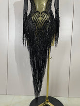 Load image into Gallery viewer, Tassel Mesh Transparent Dress