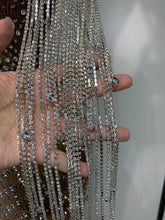 Load image into Gallery viewer, Luxury Sparkly Rhinestones Tassel Transparent Mesh Stretch  Dress