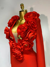 Load image into Gallery viewer, 3D Flower Sleeveless Bodycon Bandage Dress