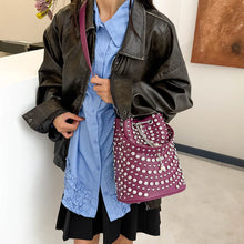 Load image into Gallery viewer, Studded Bucket Bag
