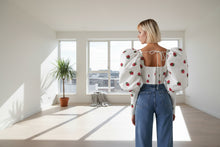 Load image into Gallery viewer, Strawberry Embroidery  Top