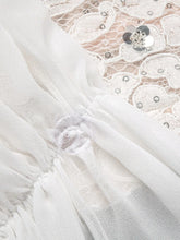 Load image into Gallery viewer, Spliced Lace Temperament Dress