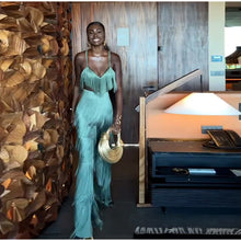 Load image into Gallery viewer, Chic Tassel Halter Trouser Suit