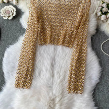 Load image into Gallery viewer, Pearl Beading Crop Top