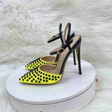 Load image into Gallery viewer, Zahara Crystal Pointed Heels