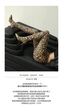 Load image into Gallery viewer, Leopard Butterfly Printed Silk Socks Boots
