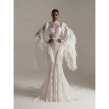 Load image into Gallery viewer, High Neck Illusion Neckline Prom Dress