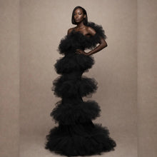 Load image into Gallery viewer, New Black Tulle Mermaid