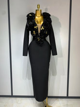 Load image into Gallery viewer, 3D Flower Sleeveless Bodycon Bandage Dress