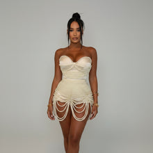 Load image into Gallery viewer, Luxury Pearls Beaded Stretchy  Bodysuit