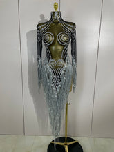 Load image into Gallery viewer, Tassel Mesh Transparent Dress