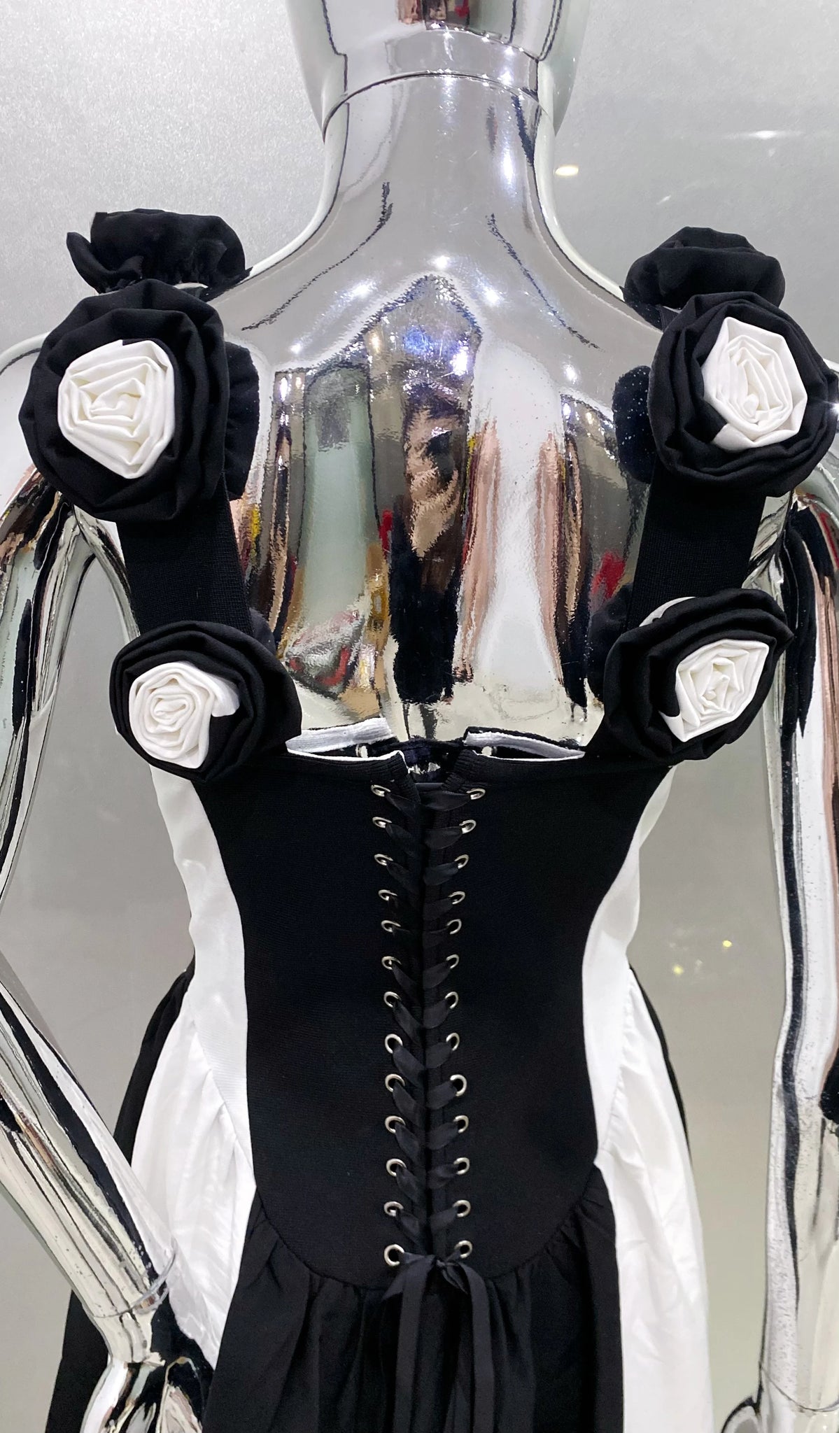 black white bandage dress White and Black Bandage long Dress – Mineli's Closet