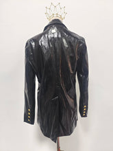 Load image into Gallery viewer, Patchwork Pockets Leather Jacket