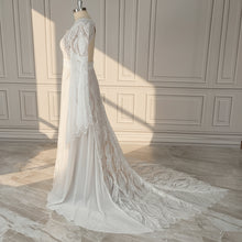 Load image into Gallery viewer, Long Split Bell Sleeves Boho Bridal Gowns