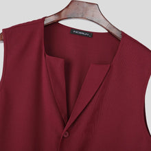 Load image into Gallery viewer, Men Sets Solid Color Lapel Long Sleeve Long Style