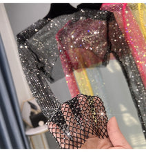 Load image into Gallery viewer, Fashion New Sexy Crystal Short T-shirt