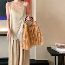 Load image into Gallery viewer, Bohemian Fringe Straw Tote