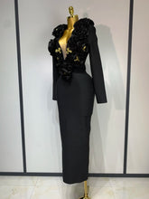 Load image into Gallery viewer, 3D Flower Sleeveless Bodycon Bandage Dress