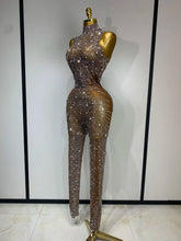 Load image into Gallery viewer, Luxury Rhinestones Jumpsuit