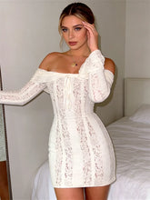 Load image into Gallery viewer, Off Shoulder Mini Dress