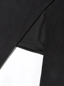 Colorblack Slimming Elegant Long Dress