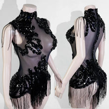 Load image into Gallery viewer, Rhinestone rhinestone Bodysuit