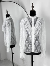 Load image into Gallery viewer, Lace Ruffled Printed Shirt