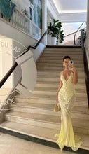 Load image into Gallery viewer, Sexy Deep V-neck Sequin Sling Mermaid Dress