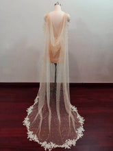 Load image into Gallery viewer, 2 Meters Long Lace Bridal Cape